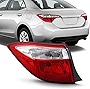 ACANII - For 2014 2015 2016 Toyota Corolla Red Clear Tail Light Signal Lamp Outer Assembly Replacement Left Driver Side