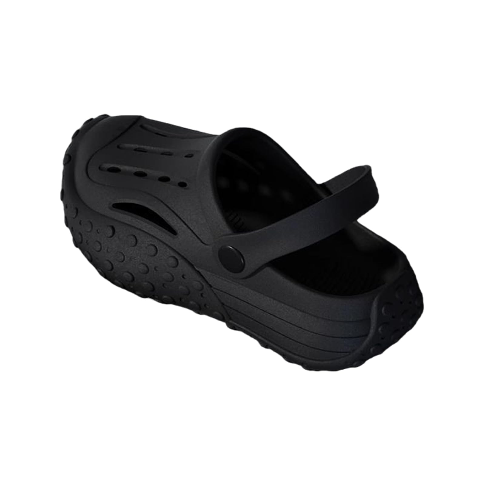 LSQSLBD Sliders Summer Men Clogs Hollow Out Breathable Eva Slippers Non-slip Casual Beach Sandals For Swimming-42-43-black