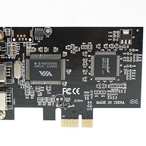 PCIE PCI-E FIREWIRE IEEE 1394 Tarjeta controladora de cable de fuego de 3 puertos para PC de escritorio 5