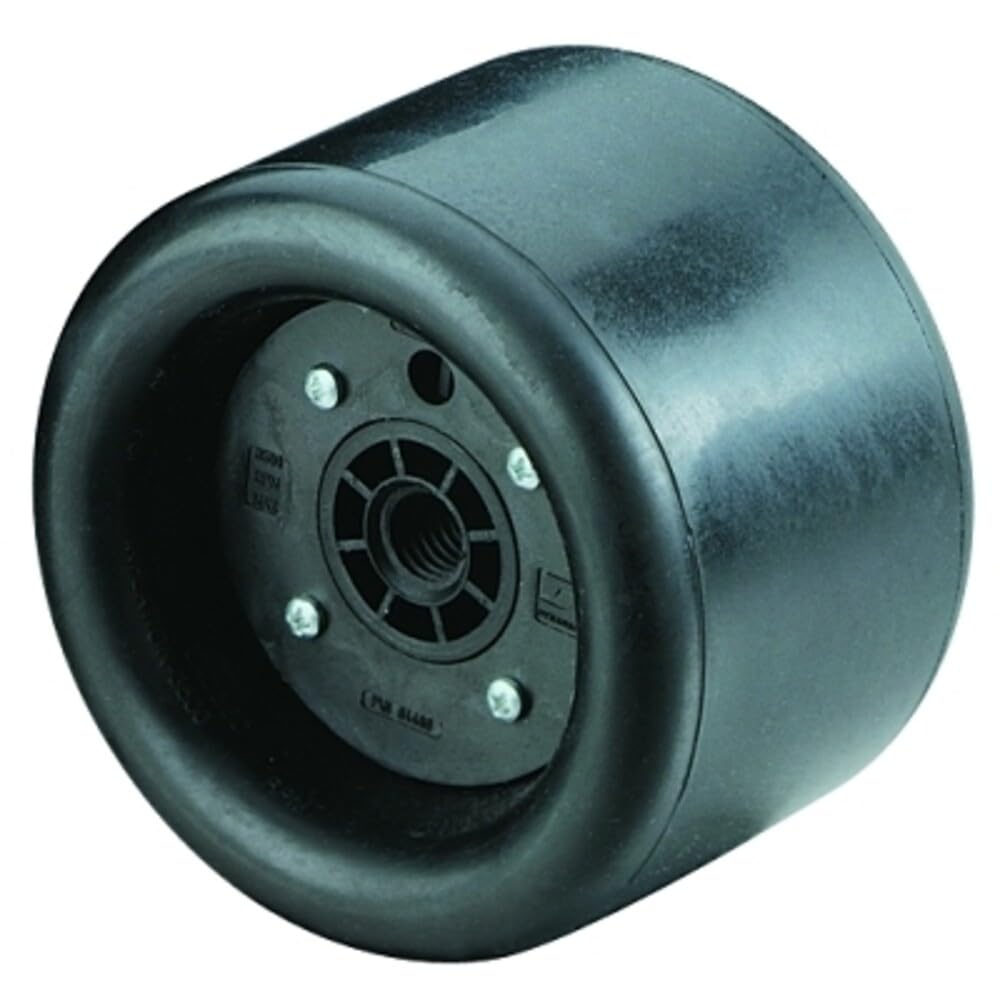 Dynabrade (94472) Dynacushion 5" (127 mm) Diameter x 3.5" (89 mm) Wide Standard Pneumatic Wheel, Composite Hub | For 3.5" (89 mm) Wide x 15.5" (394 mm) Long Belts