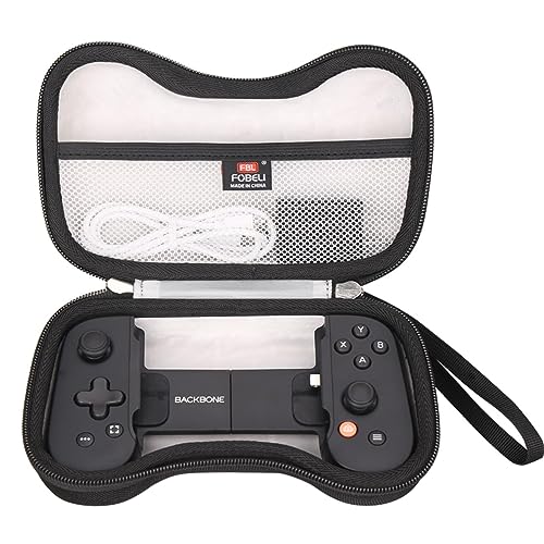 FBLFOBELI EVA Storage Case Compatible with Backbone One Mobile Gaming Controller, Hard Travel Carrying Case, Gaming Controller Protector Container (New Version, Case Only)