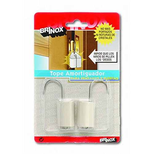 Brinox B78300B - Amortiguador para puertas y ventanas, 7 x 4,4 x 4,2 cm, color blanco