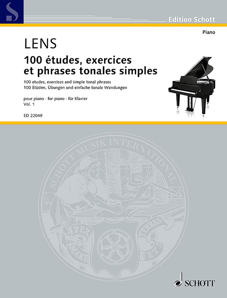 100 études, exercices et phrases tonales simples: pour piano Volume A (1-50). piano.      Sheet music – January 1, 2015