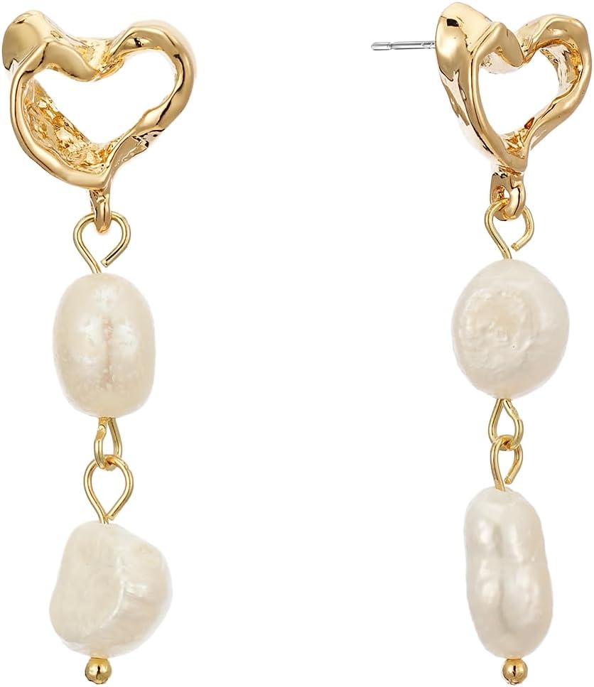 Pearl Earrings for Women Hypoallergenic Dangle Drop Earring Beach Jewelry Gifts for Everyday Wear