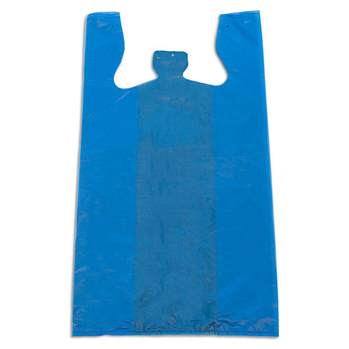 Lot de 1000 Sacs Bretelles Bleus Premium 28+14x48 cm - Robustes, Spacieux et Élégants | Idéaux pour l'Emballage et le Stockage