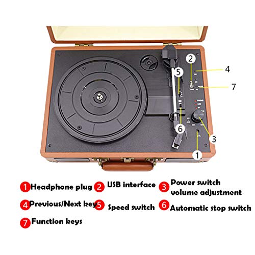 Tourne Disque Table Tournant for Le Platine Vinyle Portable sans Fil De Lecteur De Vinyle avec Haut-parleurs Intégrés… - Les Beatles, Paul McCartney, John Lennon, RIngo Starr, George Harrison Tourne Disque Table Tournant for Le Platine Vinyle Portable sans Fil De Lecteur De Vinyle avec Haut-parleurs Intégrés… – Image 4