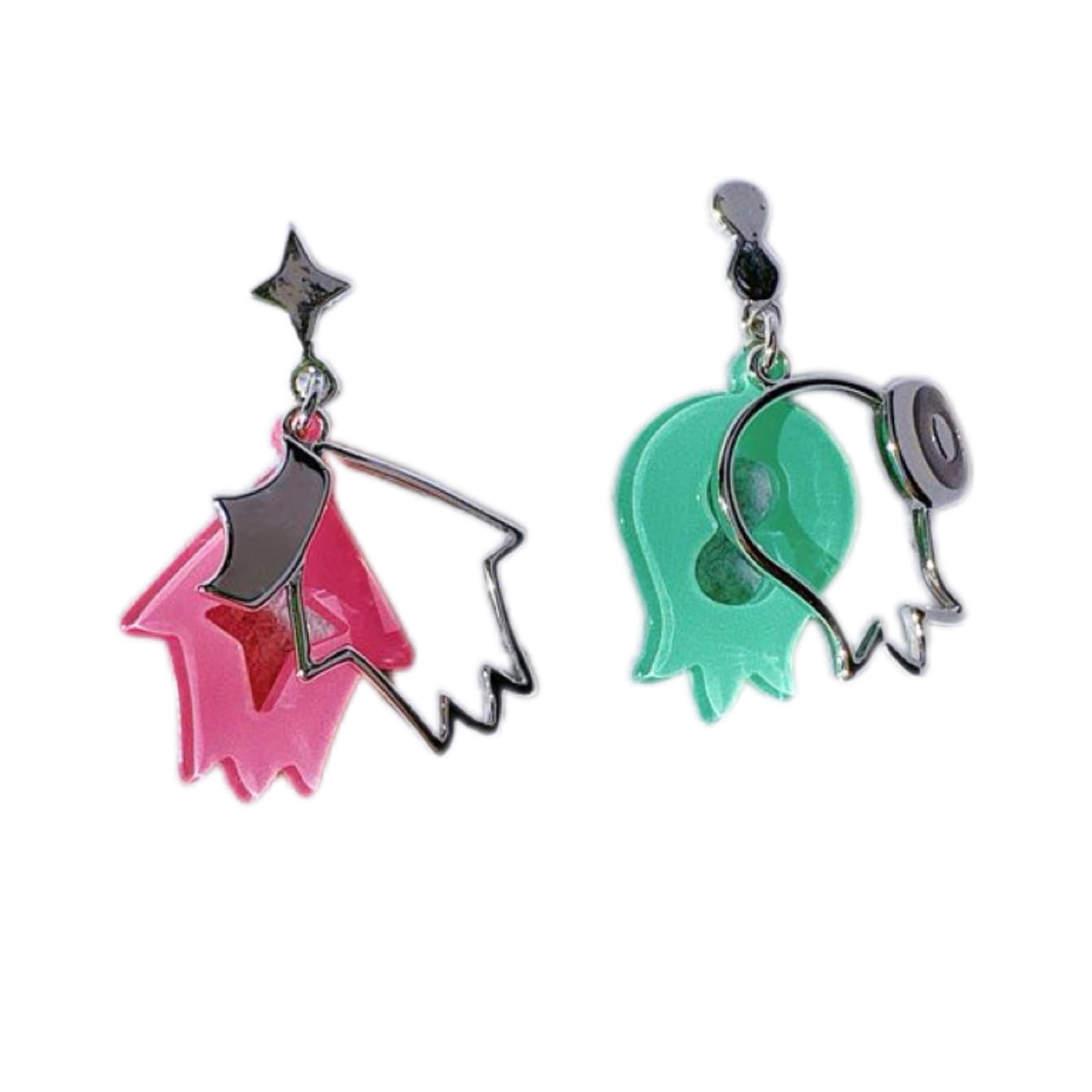 Amazon.co.jp: スプラトゥーン ヒメ イイダ ピアス イヤリング 印象風 