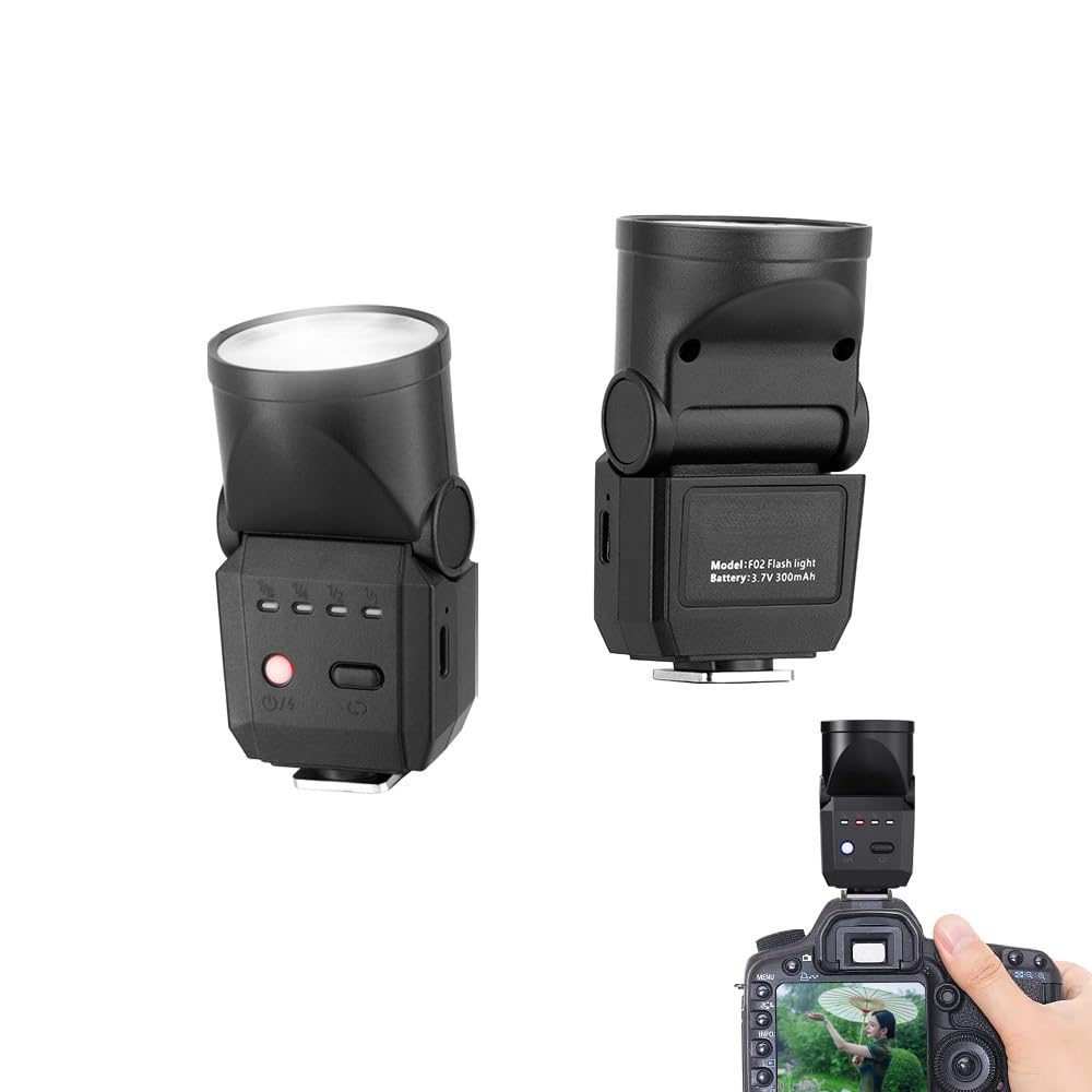 Yantralay Portable Mini Camera Flash Light, Rechargeable Speedlite with Built-in Battery, 6500K High CRI 96+ External Flash for DSLR Cameras Yantralay Portable Mini Camera Flash Light, Rechargeable Speedlite with Built-in Battery, 6500K High CRI 96+ External Flash for DSLR Cameras