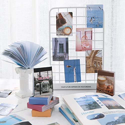 Image of 6 Sets 300 Pcs Washi Stickers Book for Journaling, Daily Scenery Life Stuff Travel Sricker Vintage Aesthetic Fashion Scrapbook Stickers Set for Bullet Journal Art Diary Craft Gifts Planner Notebook