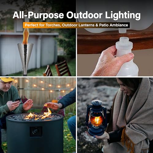 Image of Firefly Fuel Tiki Torch Fuel, 5 Gallons Outdoor Lamp Oil, Citronella Formula, Clean Burning, Low Smoke, Long-Lasting Fuel for Tiki Torches and Lanterns