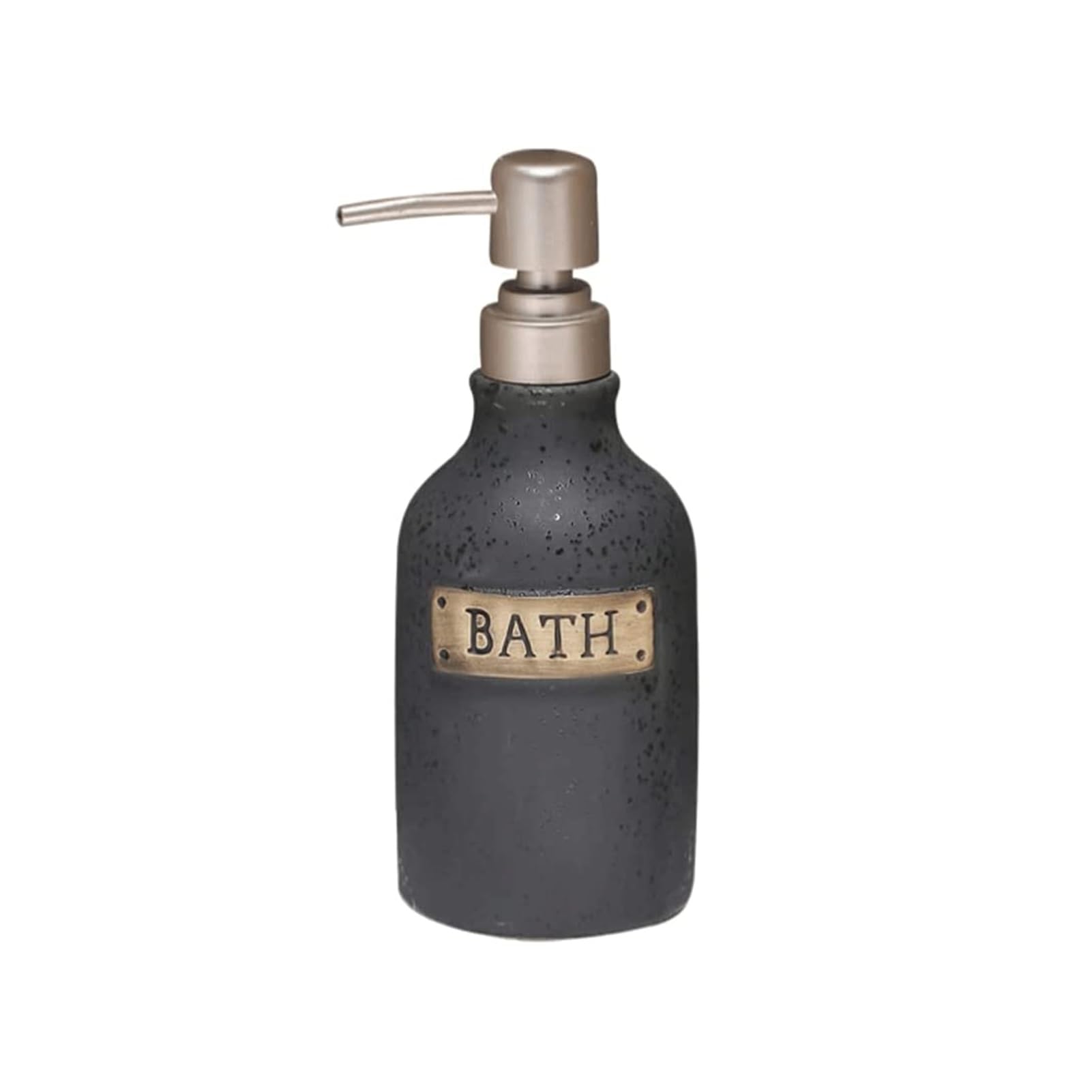 WDSOPK Bathroom accessories Ceramic Soap Dispenser Refillable Lotion Lotion Bottle for Countertop Restrooms Stainless Steel Soap Pumps Home & Kitchen (Black)