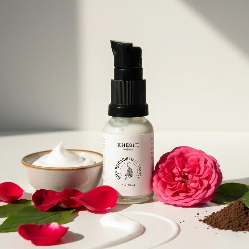 Image of 100% Natural Earthglow Ritual Facial Kit, Skin Brightening & Anti-Aging, Face Cream, Cleanser, Face Pack, Scrub, Mist, Aloe Vera Gel, Includes Accessories
