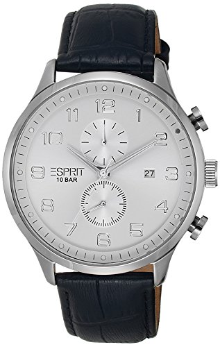 Preisvergleich Produktbild Esprit Herren-Armbanduhr XL Cerritos Chronograph Quarz Leder ES105581002