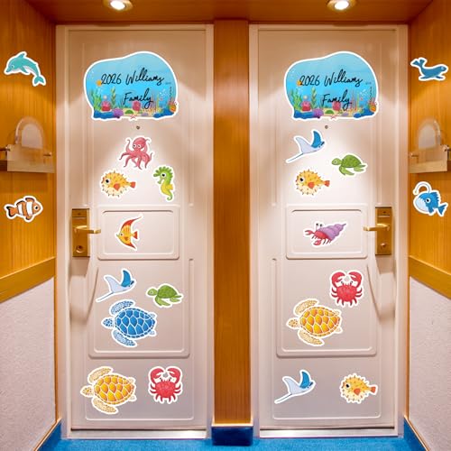 Imanes decorativos para puerta con tema marino, pack 15 piezas miniatura 5
