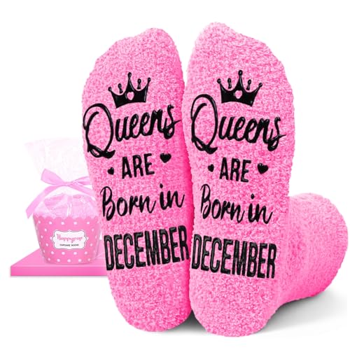 Image of HAPPYPOP Birthday Gifts Ideas for Mom - Pink Month Birthday Socks for Women