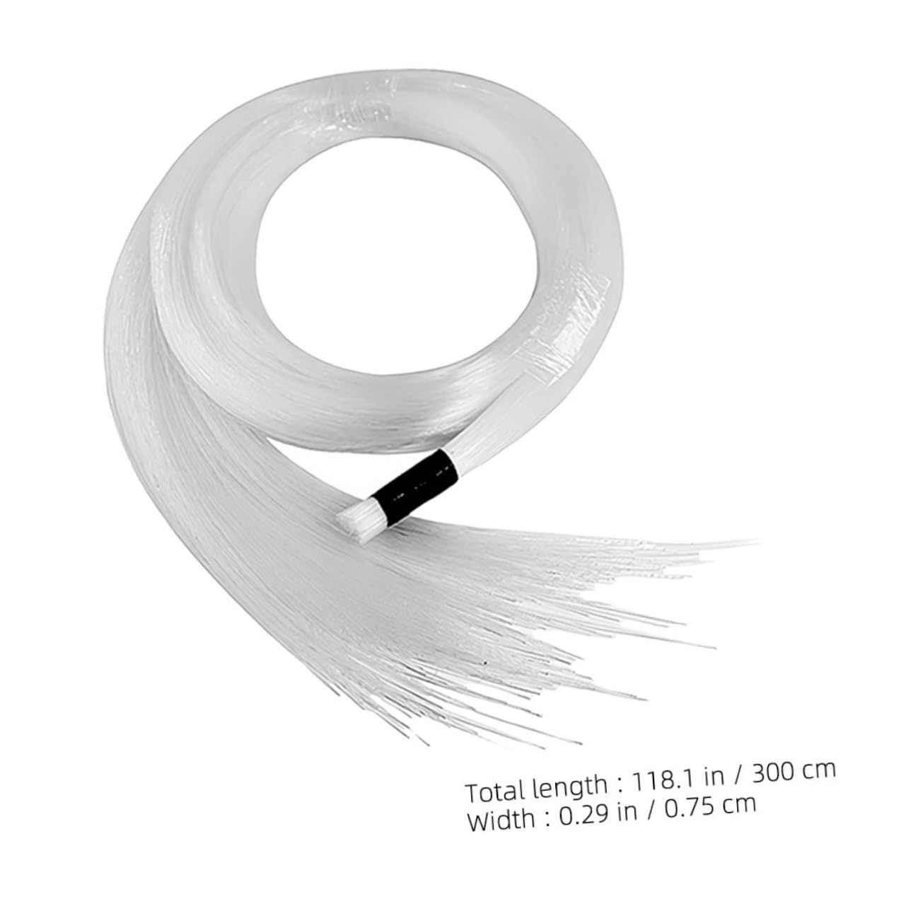 Mikikit 100pcs Led Fiber Optic Cable Light for Car Interior Decoration Creative Optical Lamp for Ceiling Stars High Brightness Light for Festivals and Atmosphere