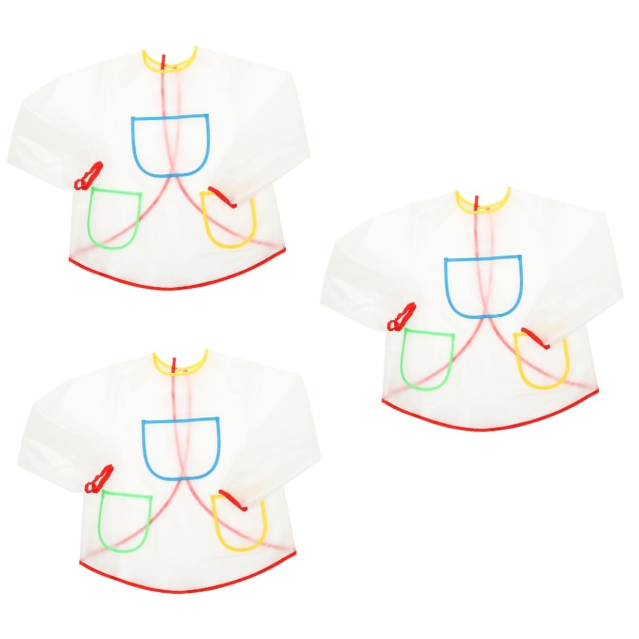 Toyvian 3 Piezas delantal de pintura delantales para niños baberos para niños pequeños de de cocina para pintado ropa de trabajo Accesorios niño pequeño Eva