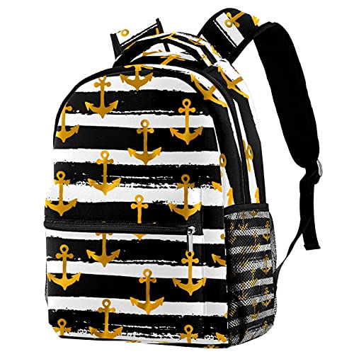 Sac à dos de voyage Leisure Campus avec motif ancre et porte-bouteille pour enfants