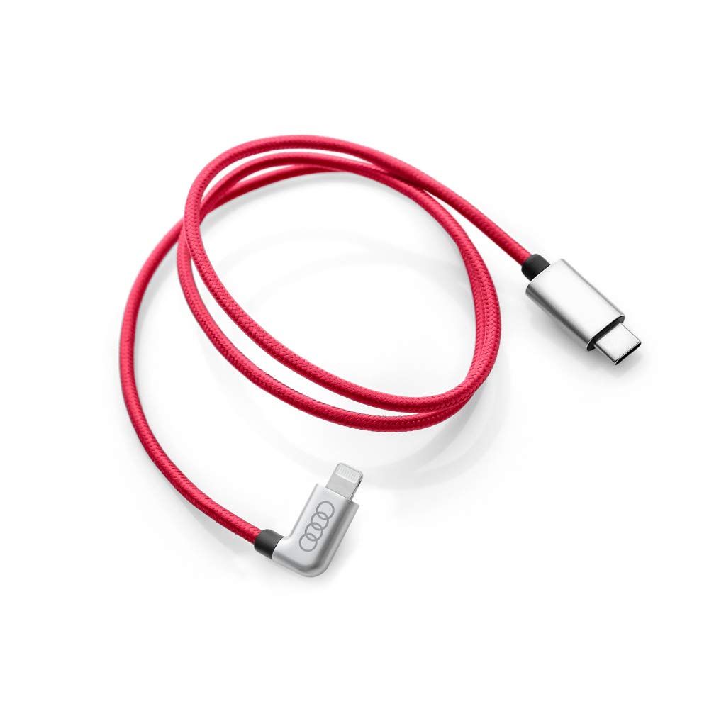 Audi 8S0051435K - Cavo di collegamento angolato, colore: Rosso