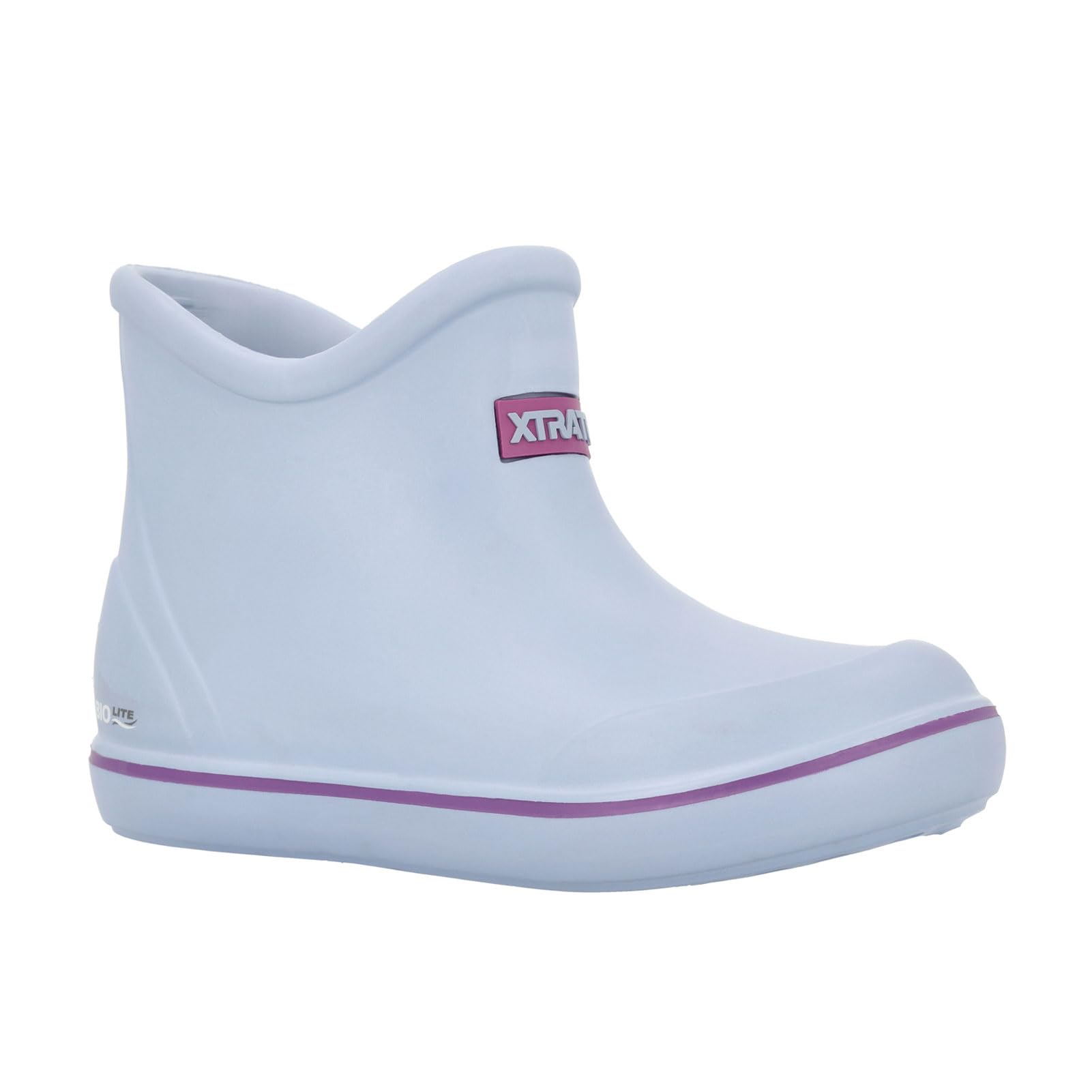 XTRATUF TUFS Kids Ankle Deck Boot - Lightweight, 100% Waterproof Rubber Footwear for Boys &amp; Girls - Non-Marking, Slip-Resistant Outsole