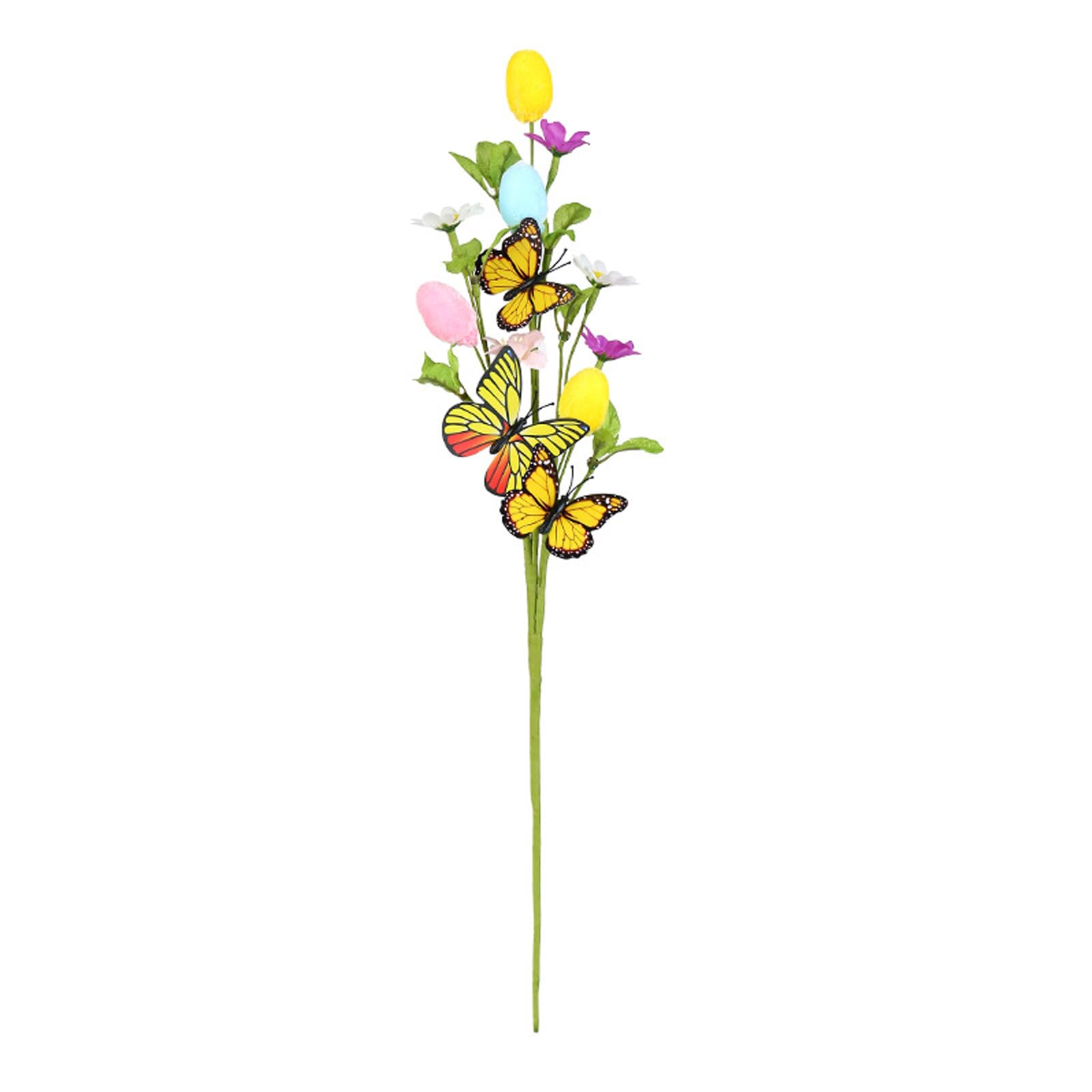 ordinarYone Artificial Easter Realistic Butterfly Branch Decoration for Home and Stylish Dining Room Table Accessories