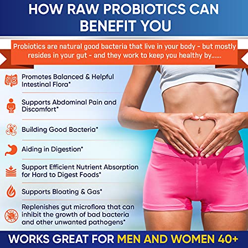 Organic Probiotics 100 Billion CFU, Dr Formulated Probiotics for Women, Probiotics for Men and Adults, Complete Shelf Stable Probiotic Supplement with Prebiotics & Digestive Enzymes; 30 Capsules