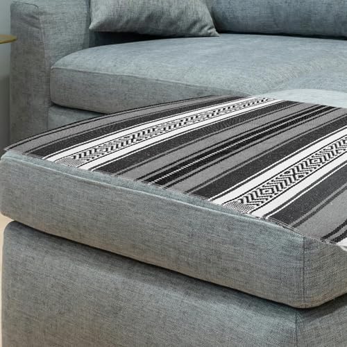 Couverture Mexicaine TEHAUX Plaid Tissé en Polyester Coton - 7