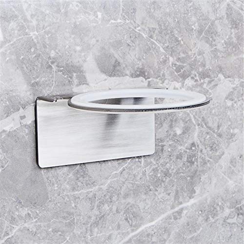 Support suspendu sèche-cheveux haut de gamme en acier coloris nickel - 4