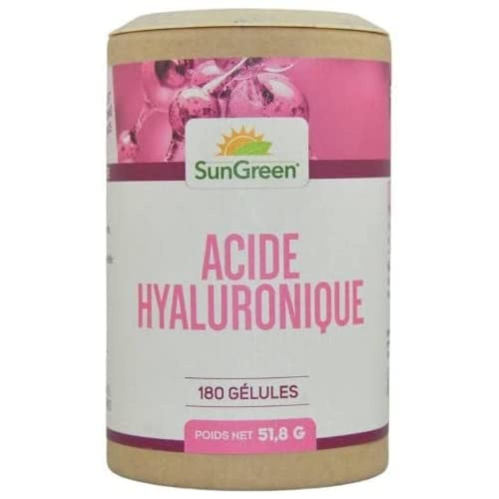 Acide Hyaluronique - 180 gélules végétales de 60 mg | Format Gélule | Complément Alimentaire | Vegan | Fabriqué en France