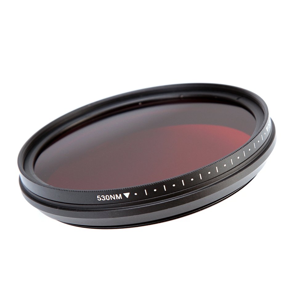 FOTGA Six-en-Un IR Infrarouge Adjustable col X-Ray Verre filtrant Infrared IR Filter 530nm to 750nm (52mm)