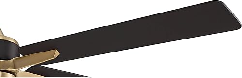 Miniatura 7 de Casa Vieja Ventilador de techo moderno Vegas Nights de 52 pulgadas para interiores y exteriores con luz LED regulable, control remoto, latón suave,