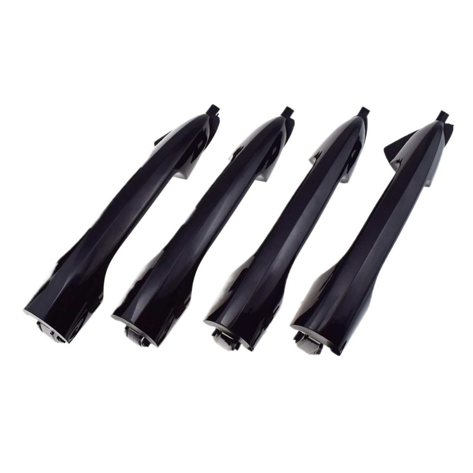 Aphkqost Car Door Handle Outer for Alfa for Romeo 147 for Giulietta for Mito Outside Exterior Black Door Handle Front Rear Left Right 2156145296 156145295(4PCS)
