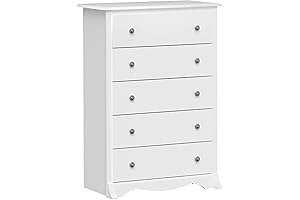 Chic White Chest of Drawers