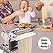 CHEFLY Stainless Steel Pasta Maker - 9 Thickness Settings Dough Roller & 2 Blades Noodle Cutter & Fixation Clip for Fresh Homemade Lasagne Fettuccine Spaghetti P1801