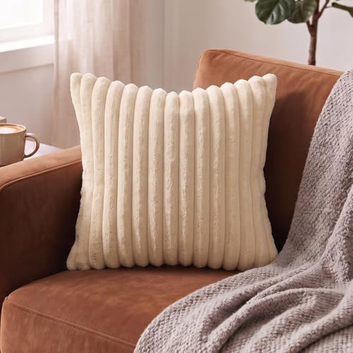 Image of Wakefit Designer Cushion Cover | 16x16 inch | Super Soft Durable Fabric | Machine Washable | Pack of 1 | Aura Beige