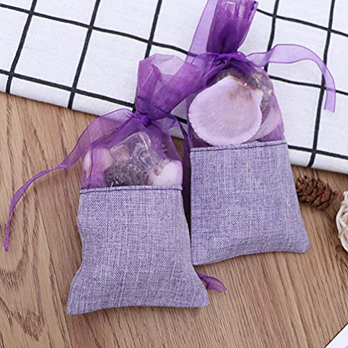 24 bolsas de saquitos de lavanda de algodón vacíos para aroma miniatura 3
