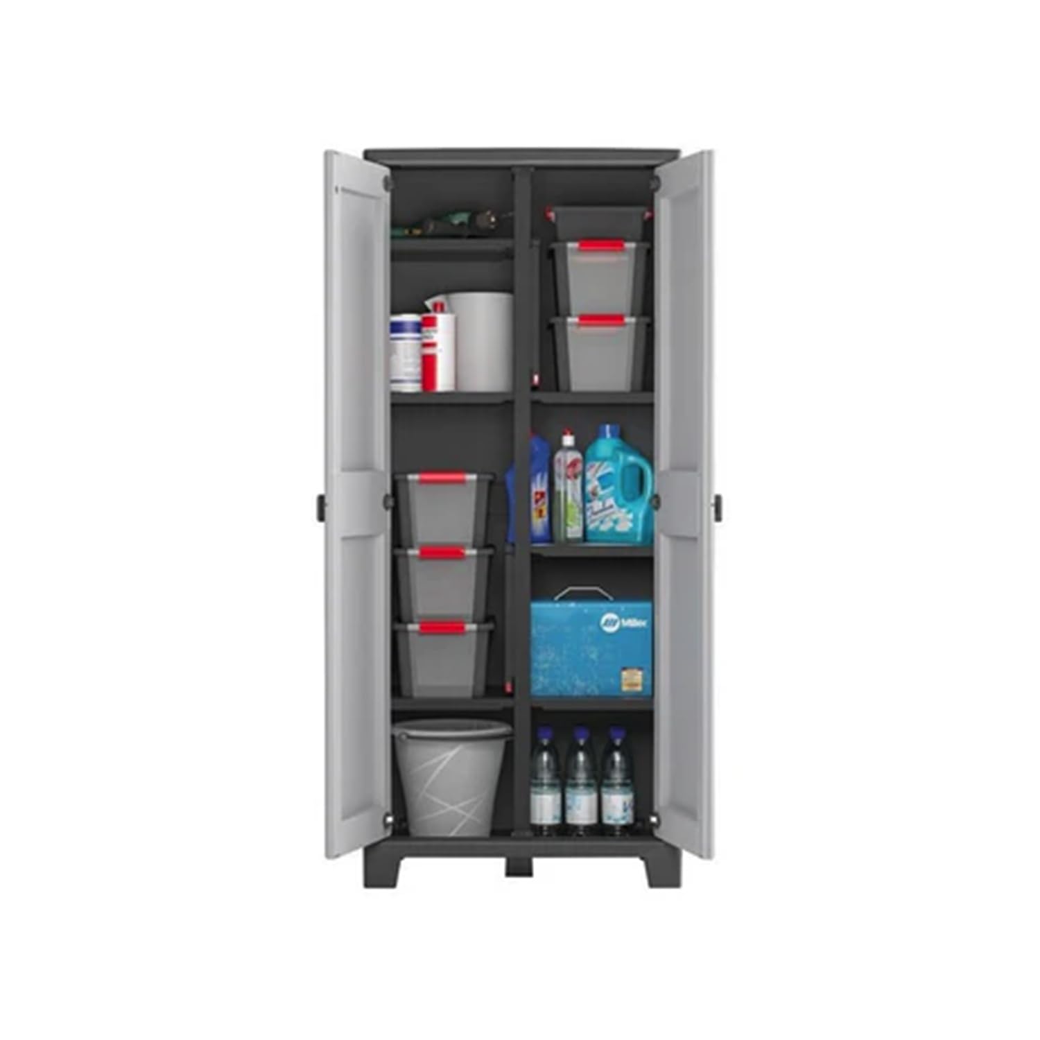 Keter Armadio Portascope Titan, 8 Ripiani Pieghevoli, Titan Portascope, 80 x 44 x 182 cm