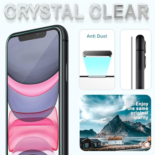 Image of Edge To Edge Screen Protector Tempered Glass for iPhone 11 / iPhone XR Edge To Edge Coverage With Easy Self-Installation Kit