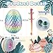 6PCS 3D Printed Dragon Eggs with Dragon Inside, Easter Basket Stuffers Mini Mystery Crystal Egg Fidget Toy, Surprise 3D Printed Animals Toy