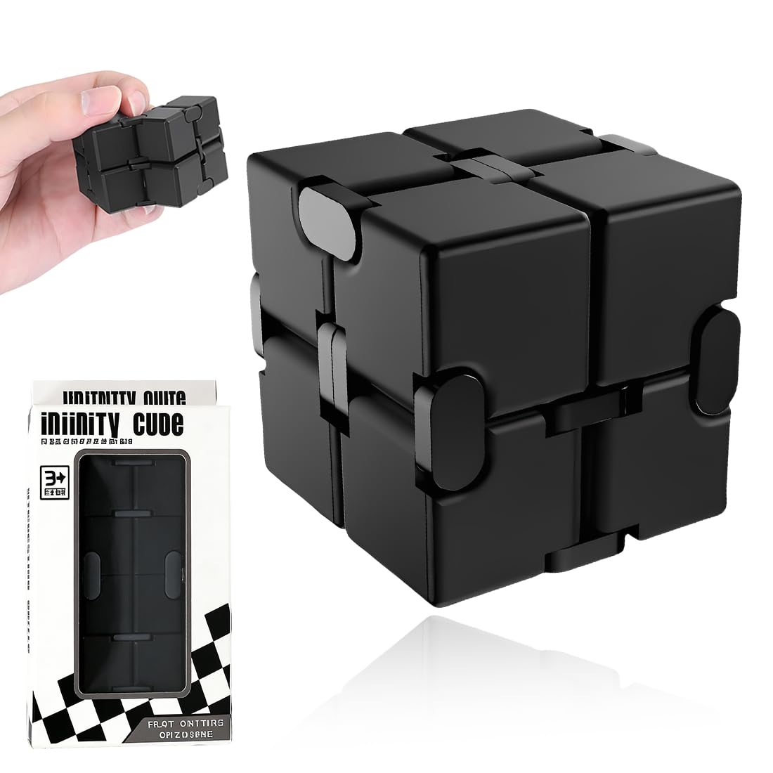 Infinity Cube Fidget Toy – niekończąca się kostka do redukcji stresu i koncentracji – Magic Flip kostka do relaksu i spędzania wolnego czasu