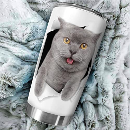 Taza térmica de acero inoxidable de 20 oz con doble pared aislada al vacío, taza de viaje, taza de café con tapa… - Imagen 5