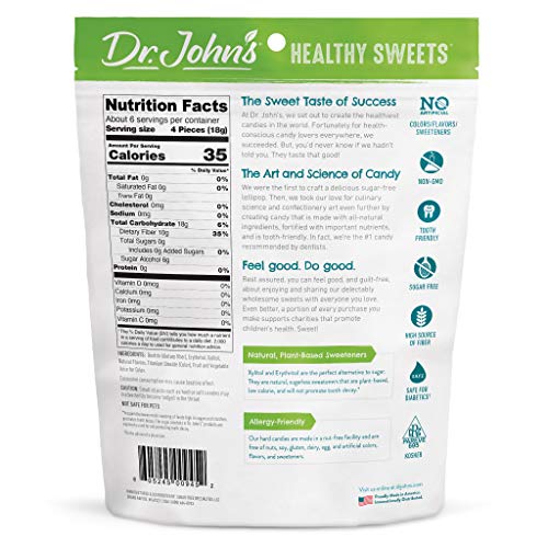 Dr. John'S Healthy Sweets DRJPPP200.R Dr. John’S Sugar Free Candy, Healthy Hard Candy With Zero Sugar, Low Calorie Snacks, Keto Friendly, Vegan thumb #1