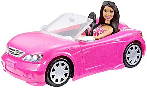 Barbie Convertible and Doll Pack, Dark Hair