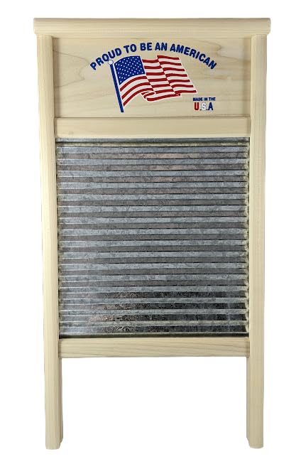 Proud to Be an American Galvanized Washboard (Family Size 12 1/2" x 23 3/4")