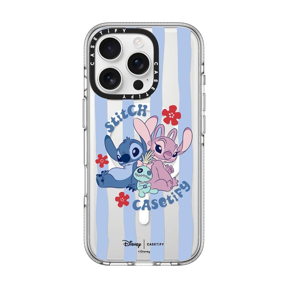 CASETiFY リロ＆スティッチ iPhoneケース　iPhone16pro Amazon.com: CASETiFY Clear iPhone 16 Pro Case [Lilo & Stitch Colab