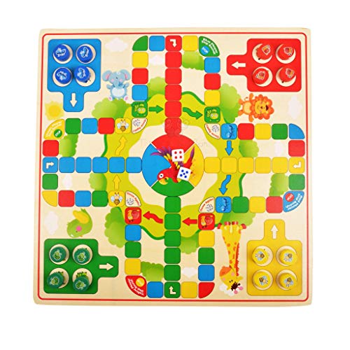Image of Trinkets & More - 2 in 1 Chinese Checker Board & Ludo and Mikado Sticks Game (Combo) Premium Wooden Classic Board Game for Adults and Kids Superb Family Office Picnic Toys 3+ Years (2 in 1 + Mikado)