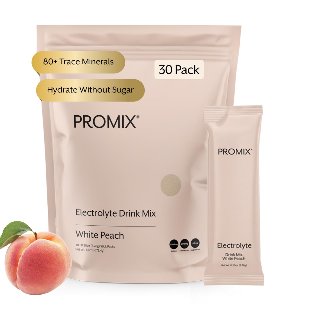 ProMix Nutrition Electrolytes Powder, White Peach - 30 Servings