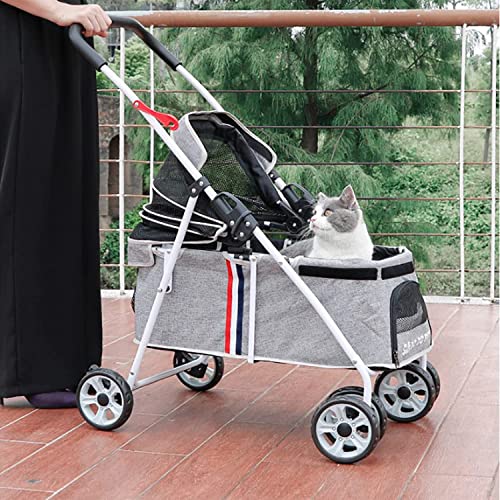 Bettomshin 2 rodas de carrinho de bebê, roda de polia única de plástico de 190 mm x 38 mm, orifício