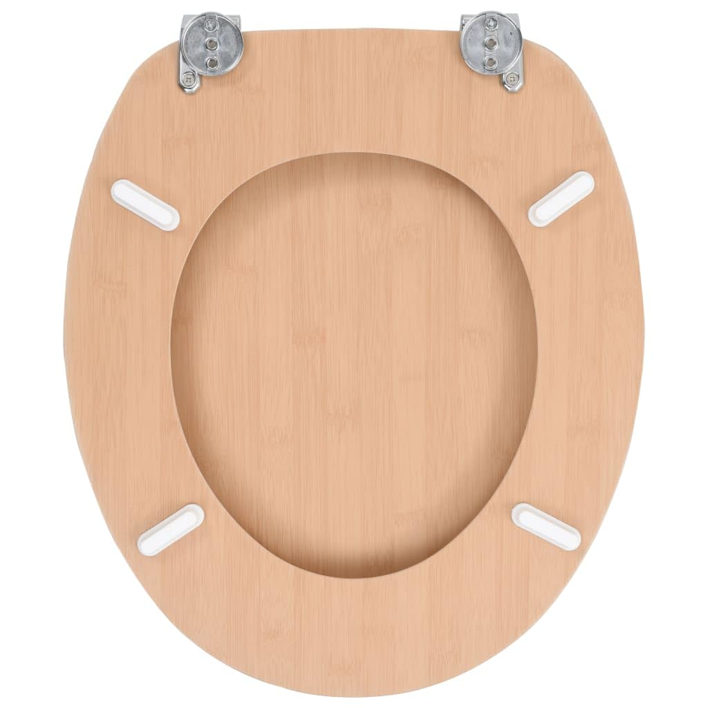 Sedile WC con coperchio in MDF design bambù 02_0002897