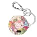 Case for TrackR Pixel/TrackR Bravo Cover with Carabiner Keychain, TrackR Bravo/Pixel Accessories, Leather Cover for TrackR Bluetooth Tracker, Anti-Lost Design - Spring Flower. By Logity.